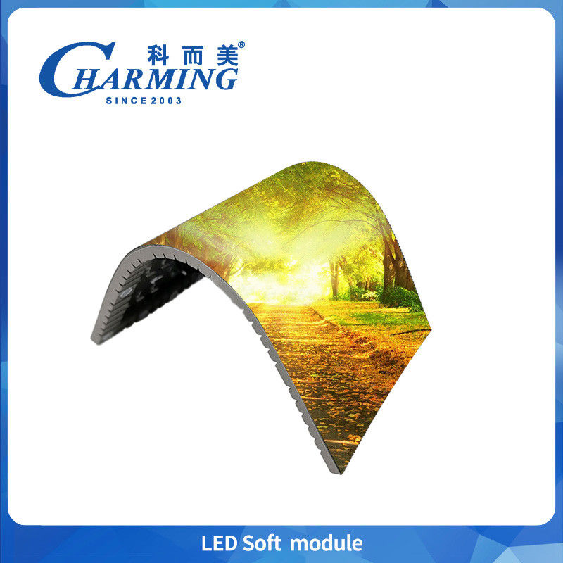 Modulo morbido indoor a LED P2 P2.5 P3 Ip40 Livello di protezione Splicing senza soluzione di continuità 4k Display ad alta definizione per schermo cilindrico