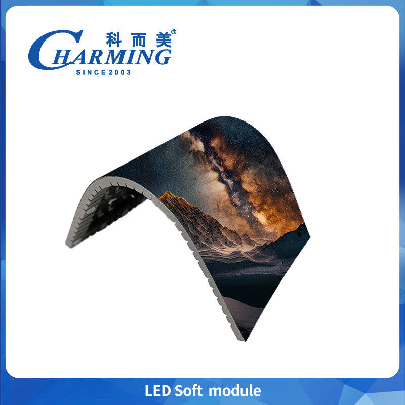 Modulo morbido LED P3 3Mm Indoor Display Board a colori curvo Video Wall Flexible Led Screen per la pubblicità
