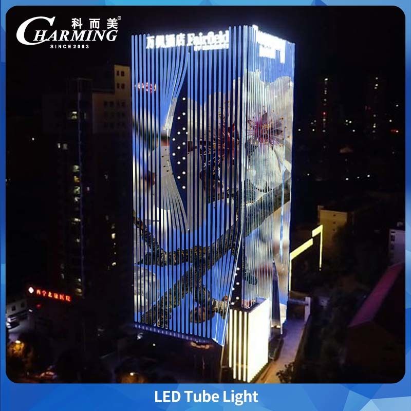 U30 Leggio di alluminio + PC RGBW LED Tube Light DMX per ponte esterno