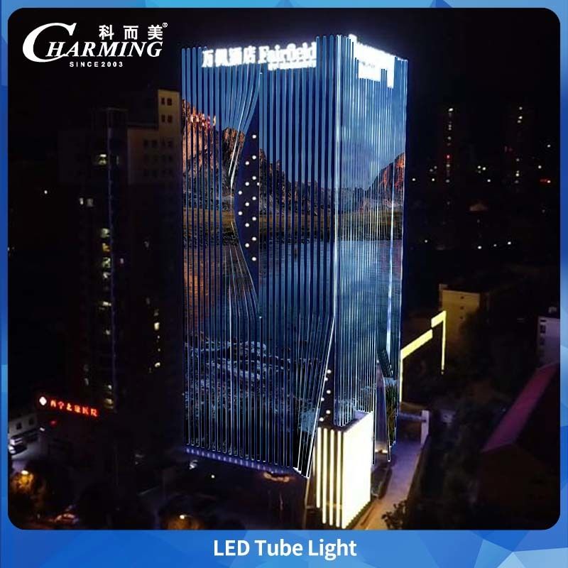 Luce a tubo LED PC Cover SMD5050 IP65 per pubblicità su grandi edifici all'aperto