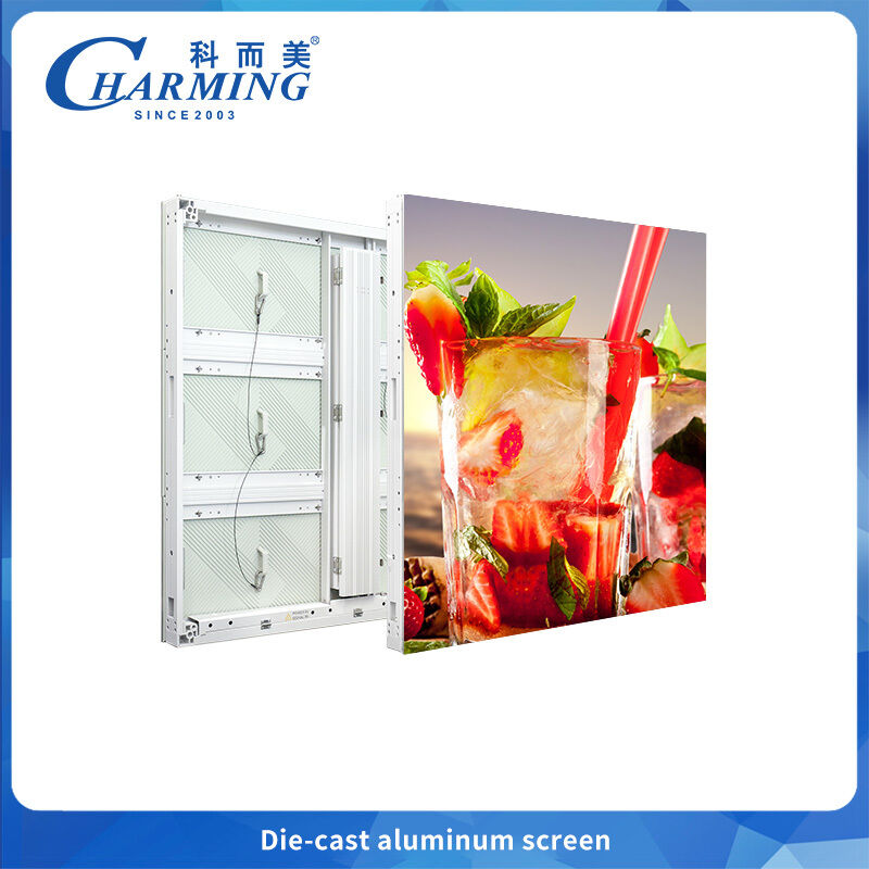Display LED in alluminio pressofuso per esterni IP65 P4.44-P10, manutenzione anteriore/posteriore, ultraleggero 25 kg/armadio