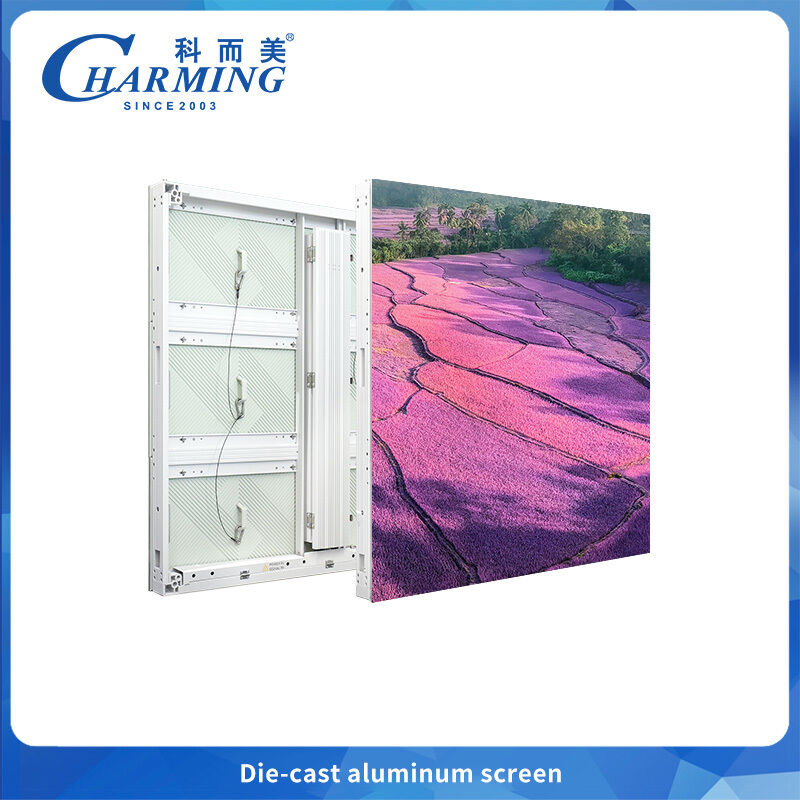 P6.66 Display LED in alluminio a fusione a stampo ️ Alto contrasto, splicing ad arco a 90°, IP65 per media e eventi all'aperto