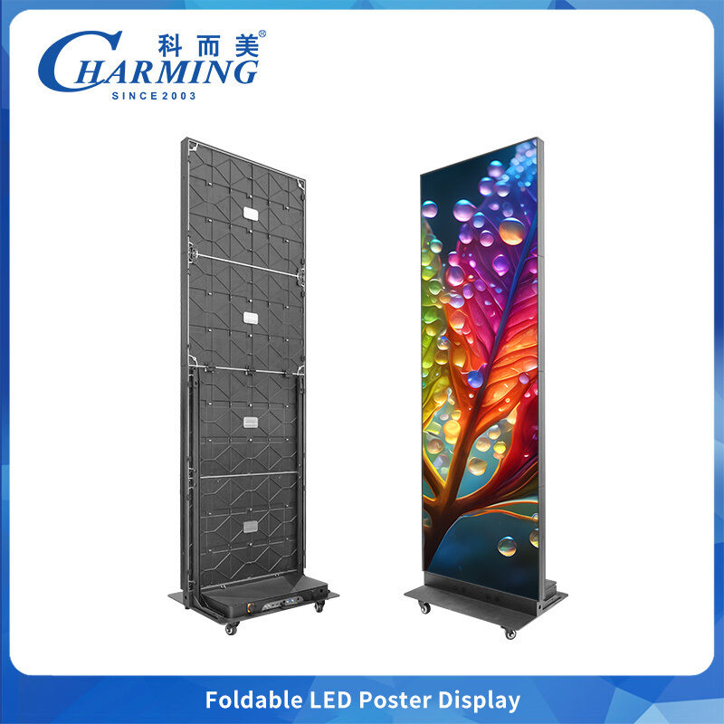 Schermo LED pieghevole SMD2020 P2.5 con luminosità 800CD/m2 e materiale in lega di alluminio