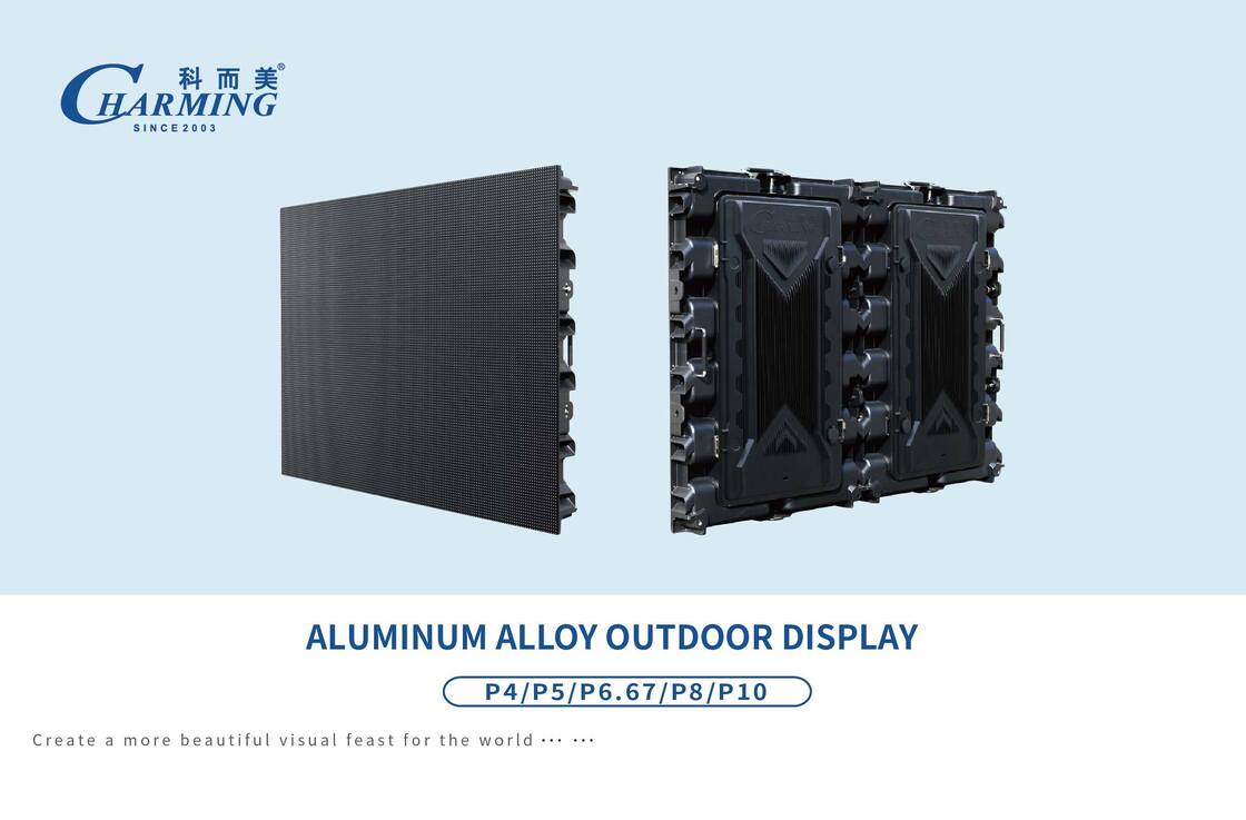 Schermo video a LED per esterni impermeabile in lega di alluminio Ip65 P4 con alto livello di grigio 7680hz