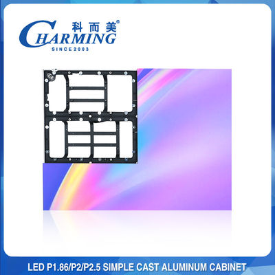 Parete dell'interno resistente agli urti 200W LED, schermo fisso senza cuciture di 4K P2.5 LED
