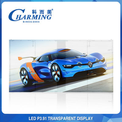 100x50CM Vetro Trasparente LED Video Wall Alluminio Pixel Pith P3.91MM
