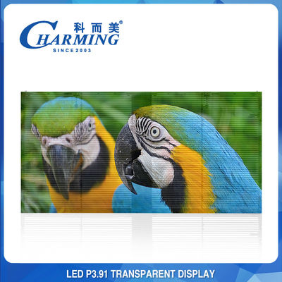 IP65 impermeabilizza la parete trasparente del LED, video schermo di vetro trasparente anticollisione