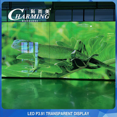 Noleggio video wall LED trasparente per interni IP45 Club 3D P3.91 Pratico