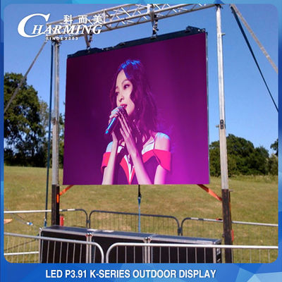 Schermi antiusura di P3.91 4K LED per gli eventi, video affitto crashproof dell'esposizione di parete