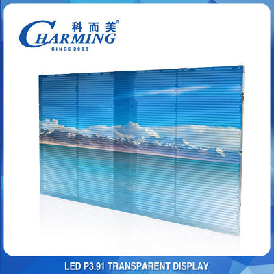4k video visualizzazione locativa trasparente all'aperto P3.91 500X1000mm