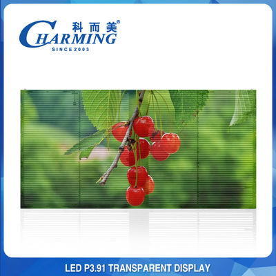 16 bit schermo LED trasparente flessibile 7.8mm pixel pitch alta trasparenza musica LED video wall