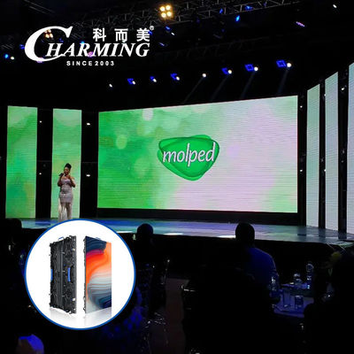 Schermo dell'interno locativo 200W 3840Hz della parete di serie LED di eventi 3.91mm K video