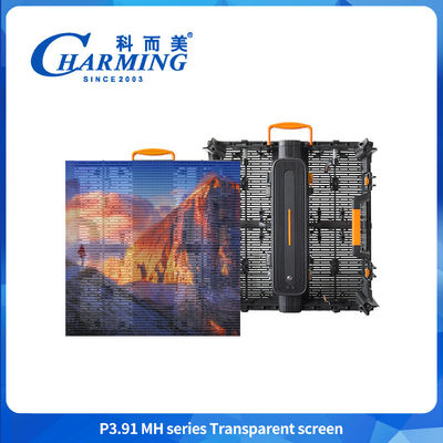 P3.91 500*500mm Display Cabinet trasparente all'aperto a LED impermeabile