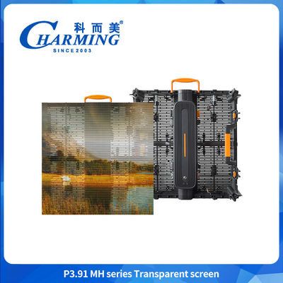 P3.91MH Serie schermo trasparente Ultra-sottile Display trasparente impermeabile LED Screen a prova di vento Display a LED