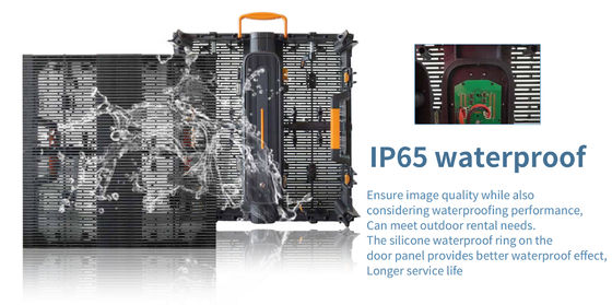 Display ad alta definizione Serie P3.91MH Struttura divisa 88,5mm 1/8Scanner Screen trasparente