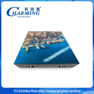 1920hz-3840HZ Refresh P3.91 Video Piastrelle per pavimenti con versione in vetro temperato