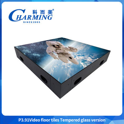 P3.91 Piastrelle video LED Piastrelle video interattive ad alto livello di grigio ed effetti realistici Piastrelle video LED