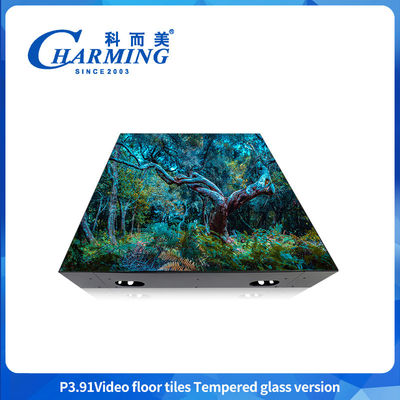 500*500mm Led Dance Floor In Wedding & Car Show 3840hz Vetro impermeabile Specchio Led Video Floor Tile