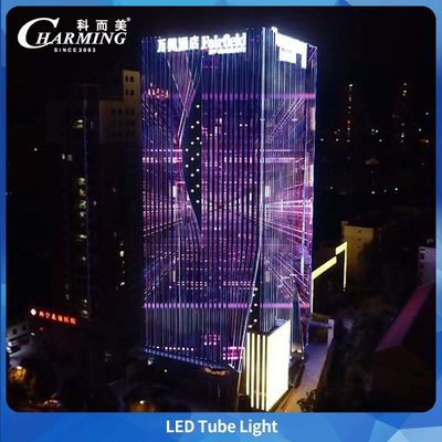 U38 Tubo luminoso a LED RGB in lega di alluminio DC24V Controllo SPI per edifici