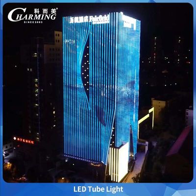 Luce tubolare a colori 1000/500x40,5x30,5mm IP66 e facile manutenzione, design con linea di collegamento per ponti e edifici esterni