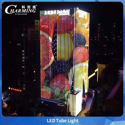 U38 Tube Light Waterproof Building Elevation DC24V Disegno del cablaggio invisibbile in alluminio
