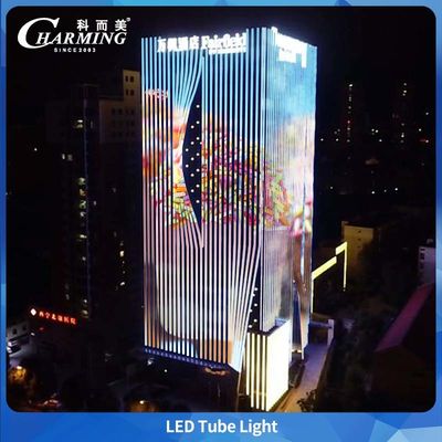 Tubo luminoso a LED SMD5050 IP65 impermeabile per esterni in alluminio per contorni di grandi edifici commerciali
