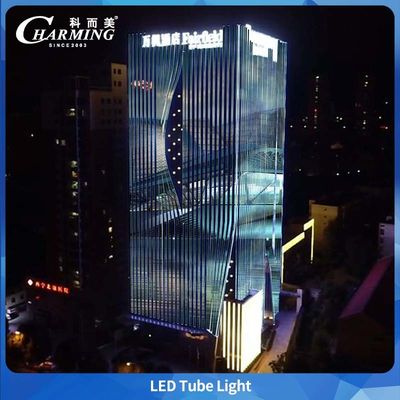 Tubo luminoso a LED SMD5050 IP65 in alluminio, impermeabile per esterni, per illuminazione esterna di grandi edifici commerciali
