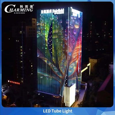 SMD5050 Vendita Calda DMX Esterno Impermeabile Edificio Elevazione DC24V Tubo di Luce in Alluminio